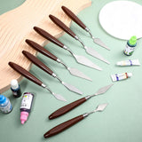Palette Knife Set, 27Pcs Palette Knives Stainless Steel Art Paint Knife Professional Paint Spatula Painting Knife with Wood Handle for Oil Painting Acrylic Color Mixing and Texturing DIVINA VITAE