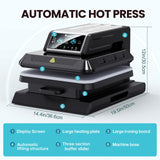Benazcap Auto Heat Press Machine for T Shirts-Auto-Release 15x15 Heat Press - Rapid Heating, Even Heat Distribution, Ideal for HTV, Sublimation, Heat Transfer Projects Benazcap