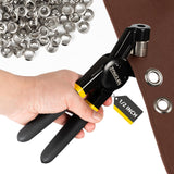 Heavy Duty Grommet Tool Kit with 1/2 Inch Die and 300 Sets of 12MM Grommets,Handheld Manual Eyelet Tool Rivet Press Punch Pliers for Leather Canvas Fabric zonglan