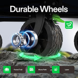 VIVOSUN Collapsible Folding Wagon, Outdoor Utility with Silent All-Terrain Beach Wheels, Adjustable Handle, Cup Holders & Side Pockets, for Camping, Beach, Shopping, Garden, Sports, Picnic, Blue VIVOSUN