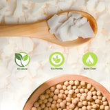 DINGPAI Soy Wax for Candle Making, 5LB Organic Soy Candle Wax Flakes Natural Candle Making Supplies,50 Cotton Wicks,50 Wick Stickers,10 Wick Holders DINGPAI