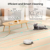 Lefant M210 Pro Robot Vacuum Cleaner, 2200Pa Powerful Suction, 120 Mins Runtime, Automatic Self-Charging, Wi-Fi/App/Alexa Control, Ideal for Pet Hair, Hard Floor and Low-Pile Carpet Lefant