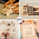 Basswood Sheets 1/8 X 12 X 12 Inch, 3 mm Plywood Sheets Balsa Wood Sheet Craft Wood Unfinished Wood Laser Engraving Blanks Baltic Birch Plywood 1/8 Bass Wood for Crafts DIY, Wood Burning, Painting RHQQ