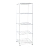 Honey-Can-Do SHF-01055 5-tier white shelving unit, 250 lbs Honey-Can-Do