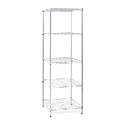 Honey-Can-Do SHF-01055 5-tier white shelving unit, 250 lbs