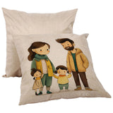 H-E Linen 3D Sublimation Blank Pillow Case DTF Fashion Cushion Pillowcase Cover for Heat Press Printing and DTF Printing Throw Pillow Covers (10pcs/Pack) H-E