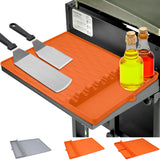 Grill Accessories Silicone Griddle Mat for Blackstone Side Shelf, Silicone Spatula Pad Mats Cooking Gadgets Barbecue Tools for Outdoor BBQ Kitchen Countertop by EANINNO Orange EANINNO