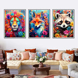 Stalente Diamond Painting Kits for Adults, 10 Pack 5D Diamond Art Kits for Beginners Round Full Drill Diamond Painting for Home Wall Decoration Gift 12×16inch, Animal Stalente