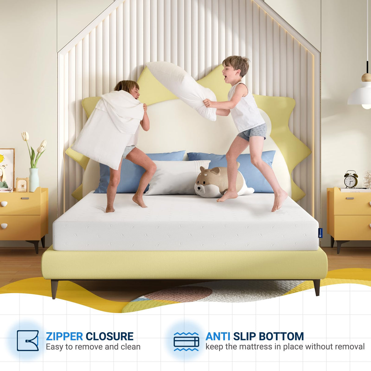 Avenco Twin Mattress 6 Inch, Memory Foam Twin Size Mattress in a Box for Comfort Sleep & Pressure Relief, CertiPUR-US Certified Twin Mattresses Medium Firm Avenco