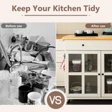 UNDUSLUY Rolling Kitchen Island with Storage on Wheels, 37.4" Island Table for Kitchen with 2 Drawers, Adjustable Shelves, Towel & Spice Racks, Solid Pine Top - Warm Beige UNDUSLUY