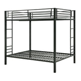 DHP Full Kids Metal Bunk Bed, Black DHP
