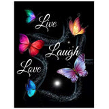 Clabby Diamond Kits for Adults and Beginners Drill Diamond DIY Butterfly Rhinestone 5D Painting for Christmas Home Wall Decor Xmas Present Clabby