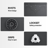 KAER 12-15 Gun Safe,Long Gun Safe for Home Rifle and Pistols, Large Unassembled Rifle Safe with 3 Removable Gun Racks, Digital Gun Cabinet with 4 Pistol Pockets KAER