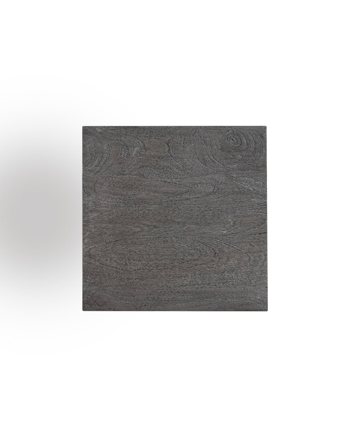 Albany Living Hand Made One-of-a-Kind Carved Mango Wood Twisted X Shape End Table, Distressed Grey Albany Living