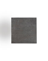 Albany Living Hand Made One-of-a-Kind Carved Mango Wood Twisted X Shape End Table, Distressed Grey Albany Living