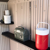 Lifetime 60005 Outdoor Storage Shed with Windows, Skylights and Shelving, 10 x 8 Feet Lifetime