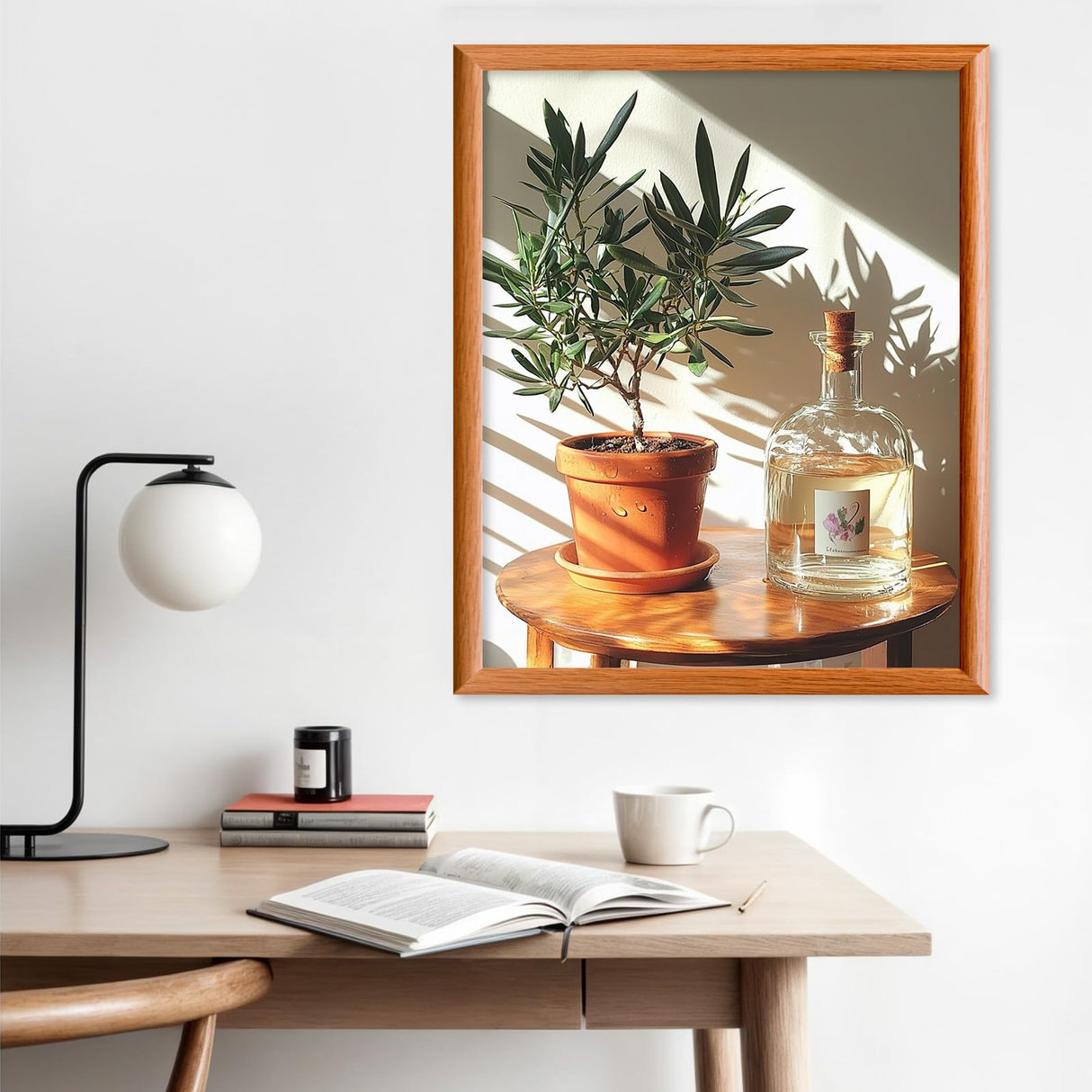 Lxmsja Plant Pot Paint by Numbers Kit for Adults, Sunlight Acrylic Paint by Numbers for Adults Beginner, DIY Craft Supplies Oil Painting Kits for Home Wall Decor 16x20 inch (No Frame) Lxmsja