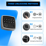 Emasme Gun Safe,Gun Safes & Cabinets Heavy-Duty Gun Safe for Home Rifle Pistols and Shotguns, Gun Cabinet Lock with Adjustable Rack, Pockets and Removable Shelf and Gun Rack Emasme