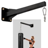 YZZHAJ Heavy Punching Bag Wall Mount Hanger,Heavy-Duty Boxing Bag Bracket,Punching Bag Mount Stand for Muay Thai and MMA Training, 360 Rotation Swivel Hook Matte Black YZZHAJ