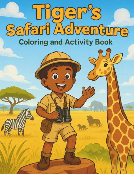 Tiger's Safari Adventure: Coloring and Activity Book (Tiger's Learning Adventures) Majosta