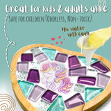 Glittery Garden Mosaic Craft Kit - Decorate Your Own Unicorn and Rainbow Design Coaster with Glass Tiles. Birthday Gift, Fun DIY Art and Craft Supplies. Girls, Kids & Teens Activity Kit Glittery Garden