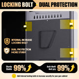 LBVSKK 14-18 Gun Safe,Gun Safe for Rifles and Pistols, Biometric Fingerprint Large Gun Cabinet Rifle Safes for Home, Adjustable Rack,Silent Mode LBVSKK