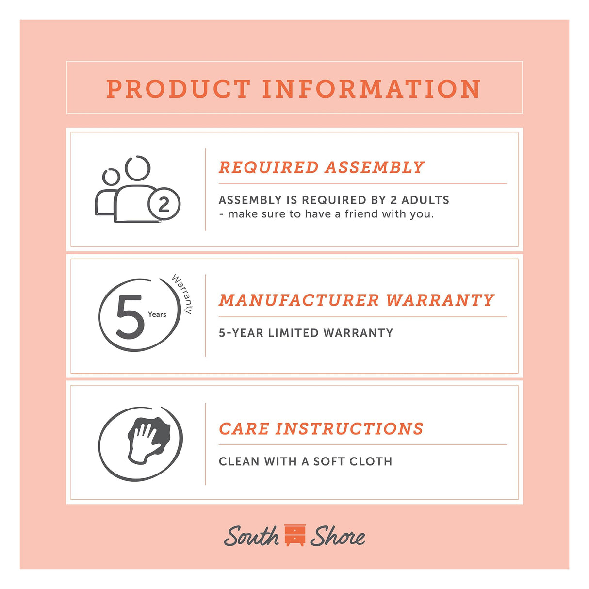 South Shore Axess 5-Shelf Bookcase - Royal Cherry South Shore