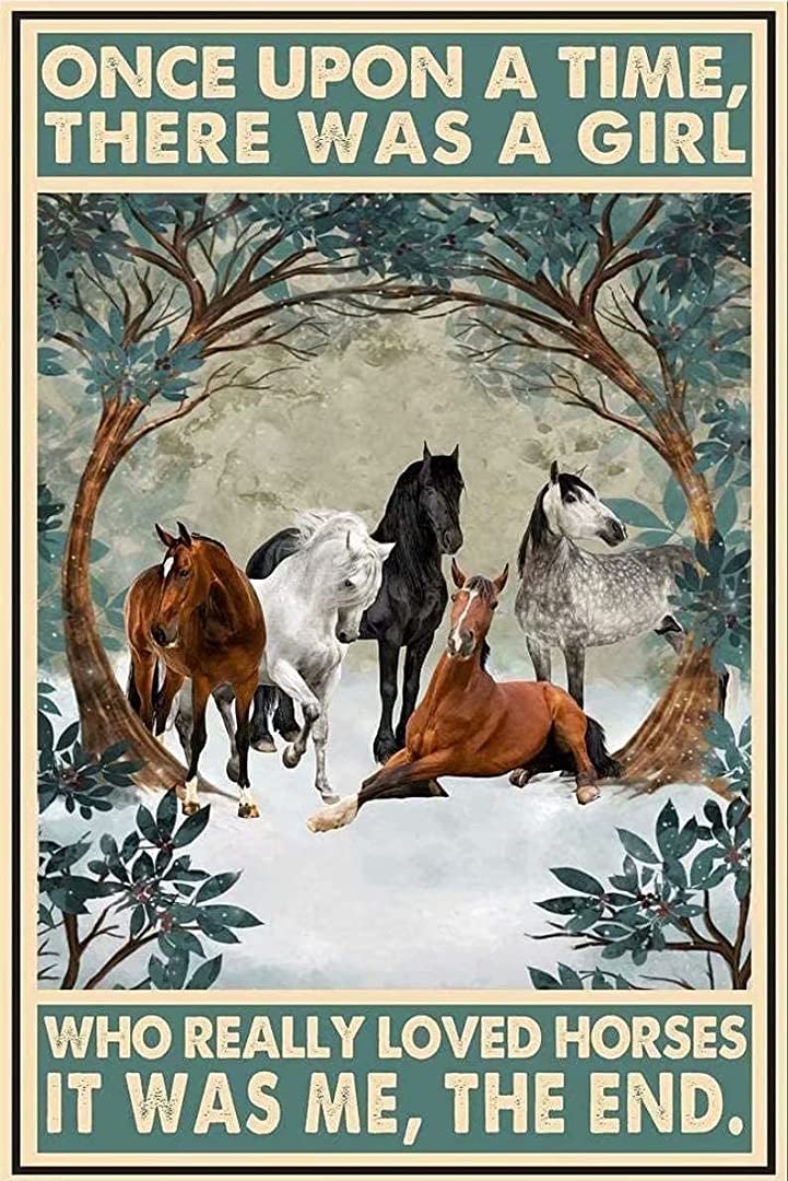 Adults Kids 500 Pieces Jigsaw Puzzle Horse There was A Girl Who Really Loved Horses Puzzle Challenging Educational Fun Family Games Toys Gifts for Home Kitchen Decor Family Activities Nichpedr