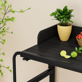 nawoefii Overbed Table, Over Bed Table with Wheels Adjustable Height, Bed Laptop Desk, King Queen Size Over The Bed Table with Wheels, Metal Leg, for Home Office Bedroom Hospital Black Baffle-120x40 nawoefii