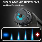 2 Pack Candle Lighter Electric Arc Long Lighter Flex Neck Utility Lighter Butane Torch Lighter Rechargeable USB Lighter Refillable Gas Jet Flame Windproof Lighter for Camping BBQ Grill Gas Stove Laffizz