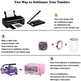 Draheri 12 Oz Sublimation Wine Tumblers Blanks Bulk, Stainless Steel Double Wall Insulated Sublimation Cups, Sublimation Mugs with Straw and Straw Brush, Individually Boxed (8 Pack) Draheri