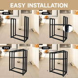 MEWSDEN 10 Gallon Fish Tank Stand, Heavy Duty Metal Aquarium Stands, Reptile Tank, Turtle Tank, Breeder Tank Stand, Fish Tank and Stand Combo Set (10 Gallon 24.8"x9.25") MEWSDEN