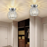 ZtuoYong Crystal Ceiling Light, Crystal Semi Flush Mount Ceiling Light Silver Crystal Chandelier for Kitchen Hallway Entrance Balcony Dining Rooms Living Rooms Bar Farmhouse … ZtuoYong