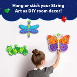 Skillmatics String Art Activity - Bugs & Butterflies, Mess-Free Art for Kids, Craft Kits & Supplies, DIY Decor & Creative Activity, Gifts for Girls & Boys Ages 6, 7, 8, 9, 10, 11, 12 Skillmatics