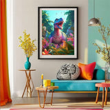 DIY 5D Diamond Art Kits (12 * 16 Inch),Mosaic Diamond Painting, Art for Dinosaur, Embroidery Full Drill for Animals, Art Kits Rhinestone Craft for Home Wall Decor Amz Camel