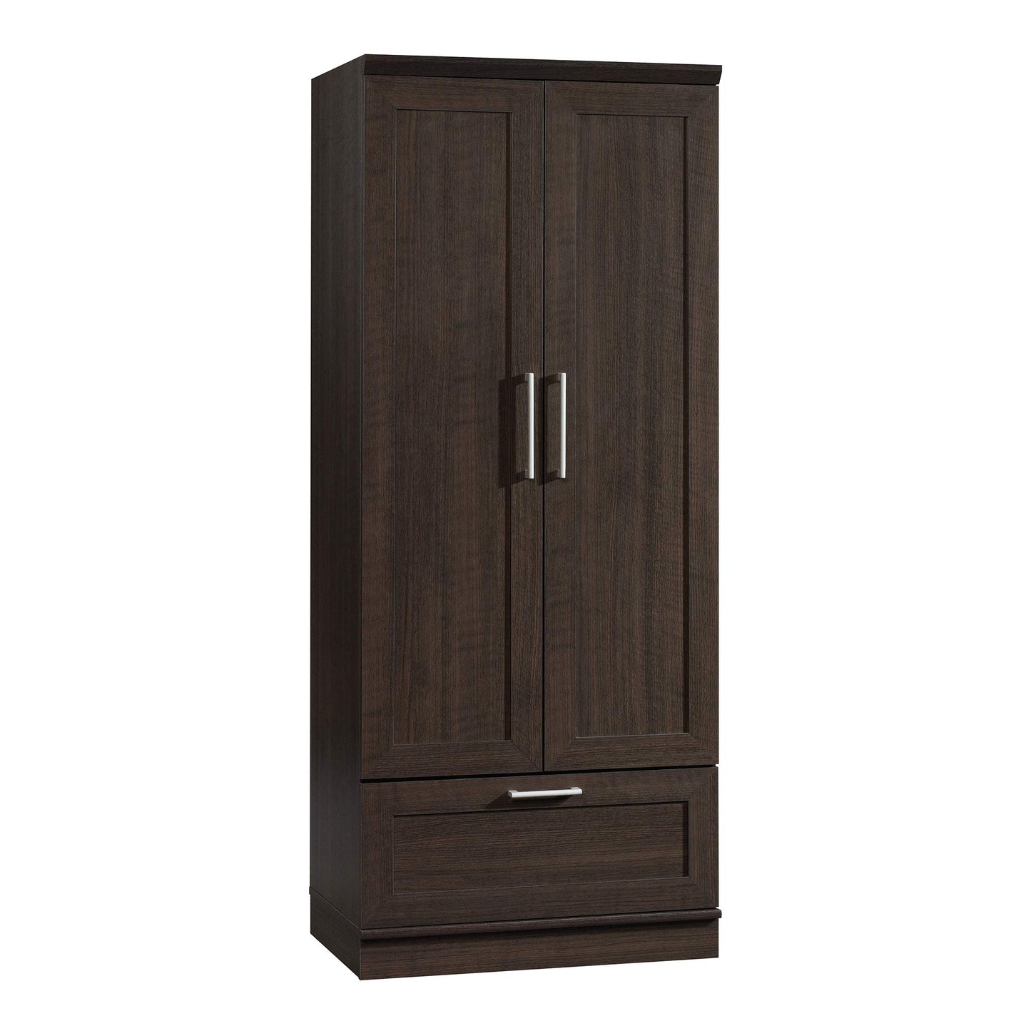 Sauder HomePlus Wardrobe/Pantry cabinets, L: 28.98" x W: 20.95" x H: 71.18", Dakota Oak finish - WoodArtSupply