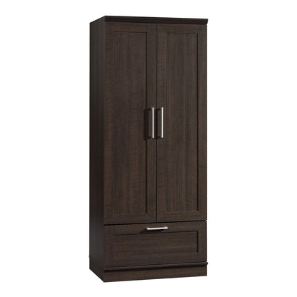 Sauder HomePlus Wardrobe/Pantry cabinets, L: 28.98" x W: 20.95" x H: 71.18", Dakota Oak finish - WoodArtSupply