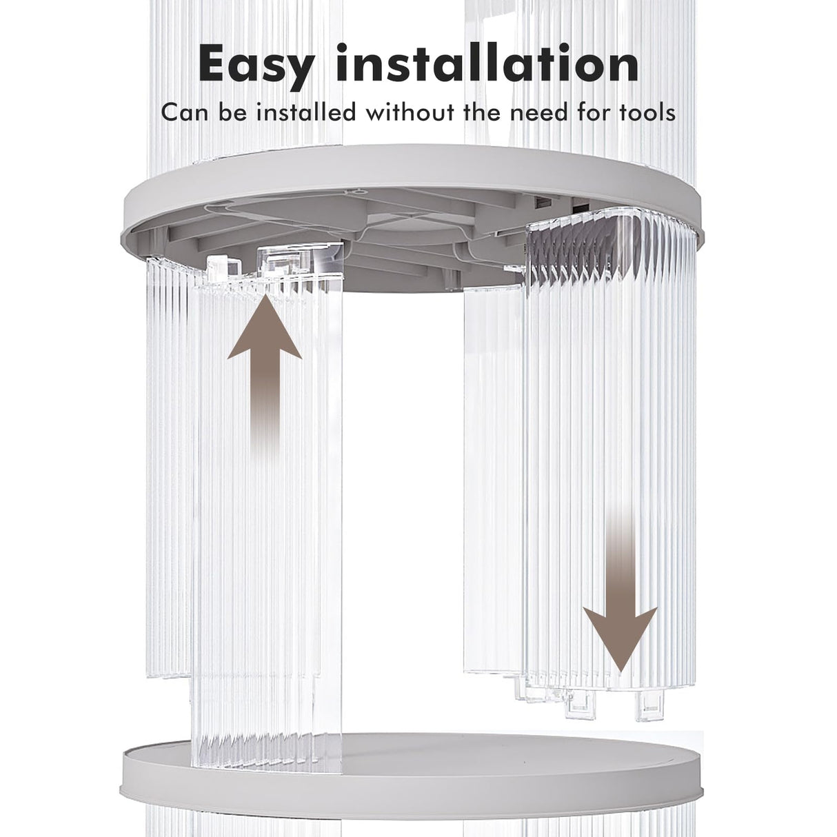 Zream 2 Tier Rotating Bookshelf, Revolving Bookcase 360 Display Spinning Bookshelf Tower, Small Corner Bookshelf for Small Space, Narrow Book Shelf Organizer for Playroom, Bedroom, Living Room Zream