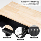 Ancohom Double Tilt Out Trash Cabinet Kitchen Waste Bins,Laundry Hamper Tilt Out Trash Can Cabinet 2 * 13 Gallon Pet Proof Trash Can for Kitchen (White) Ancohom