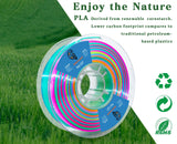 Goto Guard Silk Rainbow PLA Filament, Silk PLA Multicolor Filament Color Changing with Green Blue Purple Pink Yellow PLA, 3D Printing Filament 1.75mm 3D Filament 1kg Goto Guard