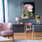 xackcme Rose Paint by Numbers for Adults - Flower Paint by Number on Canvas Without Frame, DIY Floral Oil Painting for Gift Home Wall Decor (16x20 inch) xackcme