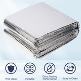 DGSL Double Reflective Bubble Foil Insulation Foam, 23.6 in X 10 FT Aluminum Foil Thermal Insulation Radiant Barrier for Window, Garage Door, RV, Roof DGSL