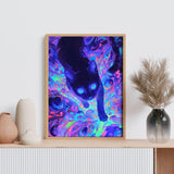 Diamond Art Kits for Adults, 5D Black Cat Diamond Painting Kits for Beginner, DIY Black Cat Gem Art Dots for Adults, Perfect for Home Wall Decor 12x16 Inch GEEHEIY