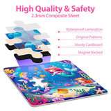 Princess Magnetic Mermaid Puzzles for Toddlers 3-5 Girls, 20-25-30 Pieces, Ages 4-6, Travel Entertainment Toys, Birthday Gifts Jeacirio