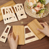 BENECREAT 9PCS Segmented Bowl Wedgies, Almond White Trapezoidal Segmented Bowl Wedge Tool Set for Segmented Bowl Making Jig, Sled, Wood Turning, 5mm Thick BENECREAT