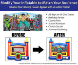 TentandTable Modular Art Panel for Bounce Houses, Slides, or Combos | Happy Birthday #2 | Fits Most 13-Foot Wide Commercial Inflatables TentandTable