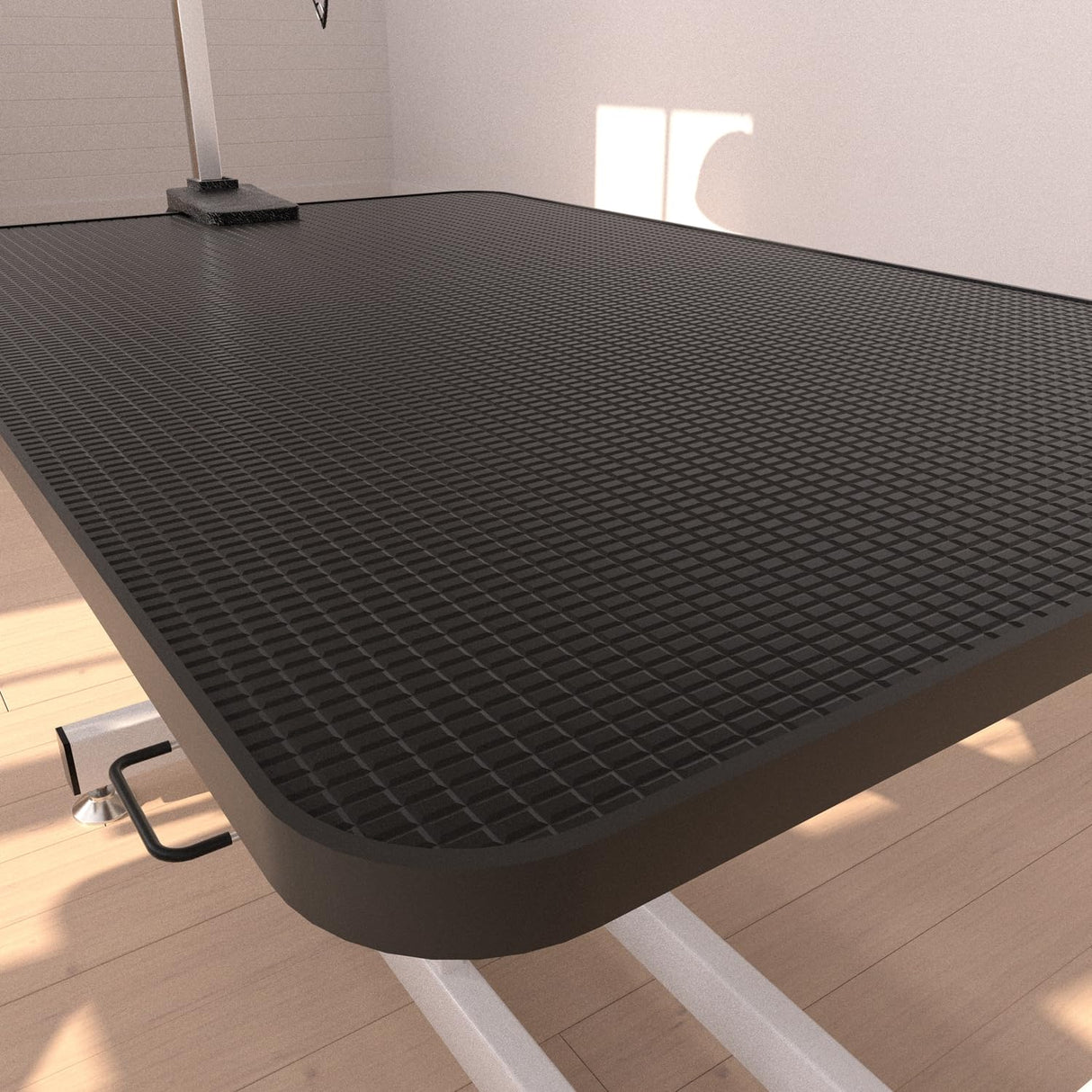 Hydraulic Dog Pet Grooming Table, 42 Inch Heavy Duty Z Lift Structure Professional Dog Grooming Table Suitable for Large Dogs at Home with Adjustable Arms, Clamps and 2 Grooming Noose, Black Afqxf