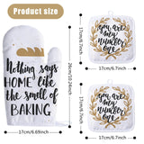 50 Pieces Blank Sublimation Oven Mitts Set Include Blank Sublimation Heat Resistance Oven Gloves and Blank Sublimation Pot Holders for DIY Kitchen Dining Room Accessories Patelai