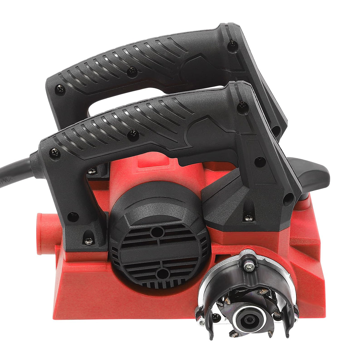 1300W Electric Wall Planer, Handheld Power Hand Planer Portable Roller Planer with Cable, Electric Wall Concrete Tool for Wall Renovation (Red) HuaShuani