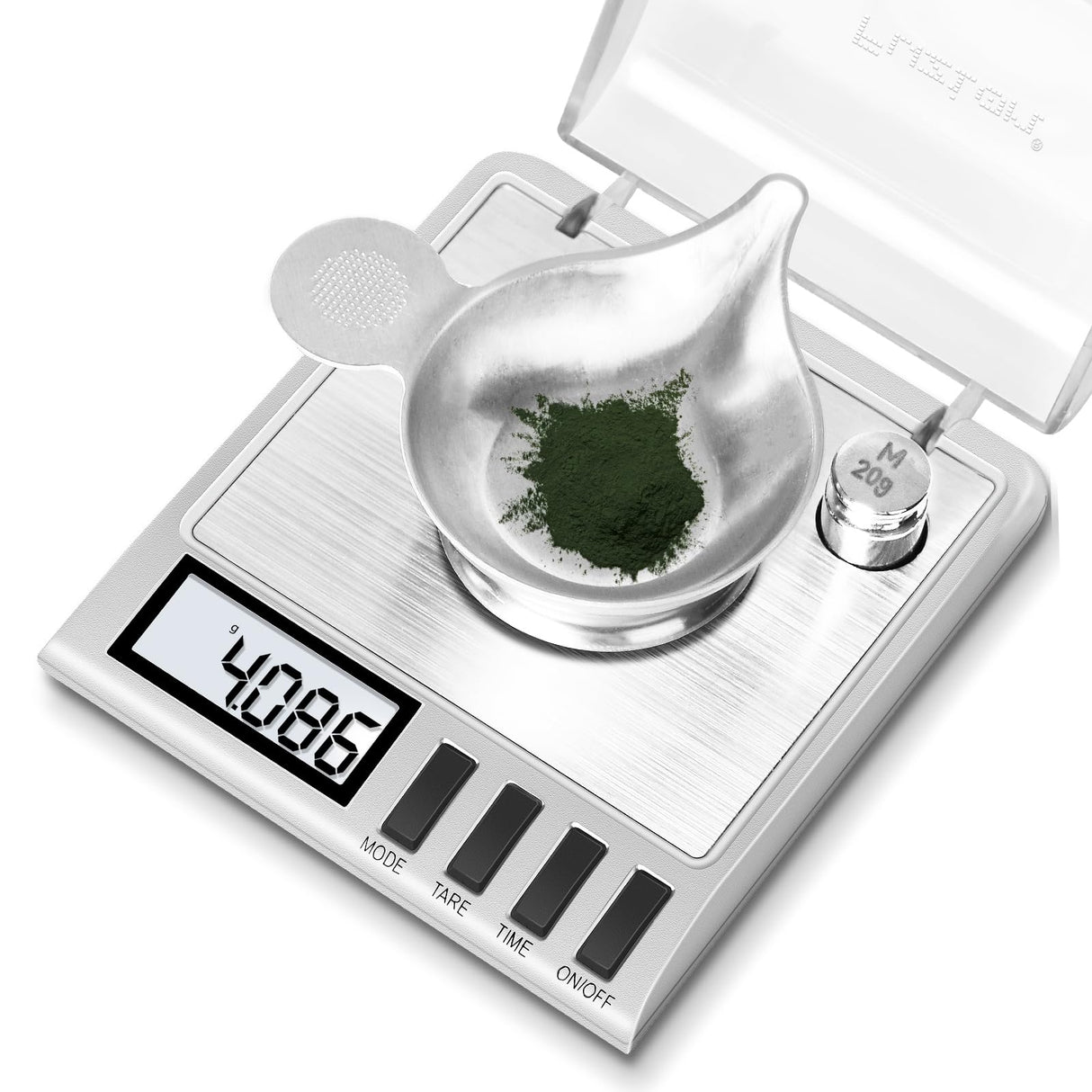 Fuzion Milligram Scale, 50g/0.001g Digital Milligram Scale with Calibration Weights, Jewelry and Gem Scale, Mg Scale for Powder, Reloading, Includes Scoop, Powder Pan and Tweezers Fuzion